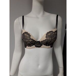 Bradelis Genesis Bra Black and Beige Size 30 B NEW WITH TAGS!